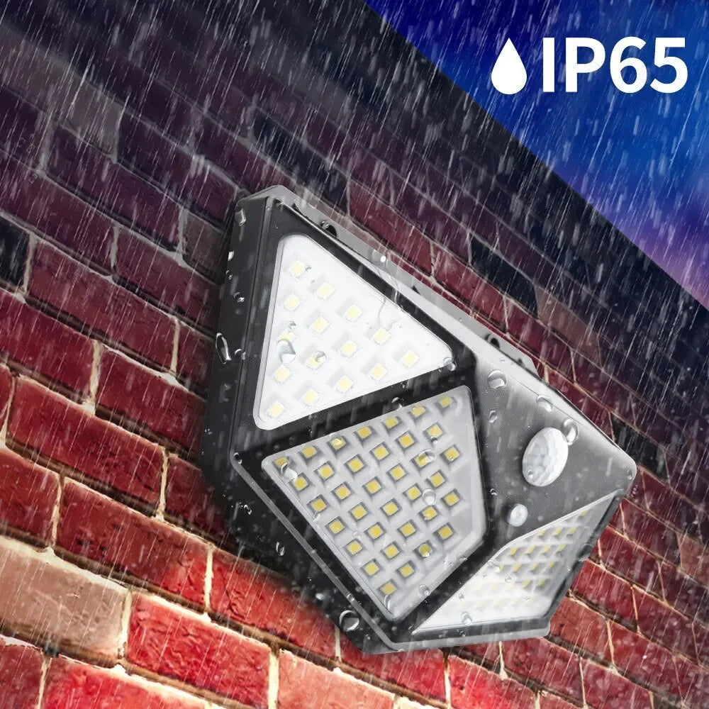 Refletor Solar de Parede com Sensor de Movimento – Prova D'Água sem FiosOutdoor Waterproof PIR Spotlight for Yard Garden Path Fence Decoration