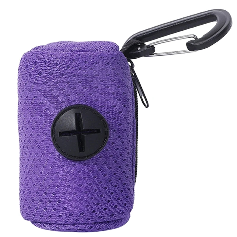 Porta-Sacos Higiênicos com Mosquetão para Passeio Pet (Dispenser de Sacos de Lixo)