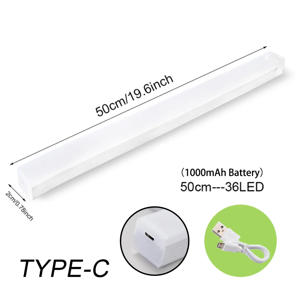 Luz Inteligente NeoSmart-Barra LED Recarregável com Sensor de Movimento.