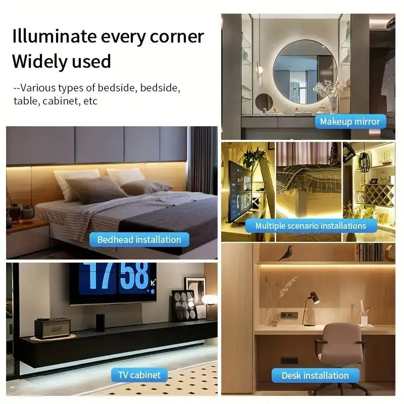 Fita de LED Smart COB - Efeito Neon Contínuo com Dimmer Inteligente