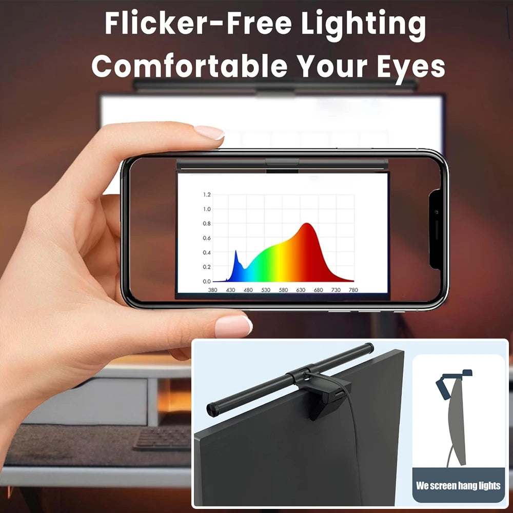 Luminária LED Premium para Monitor NeoSmart - Iluminação Game & Home Office RGB