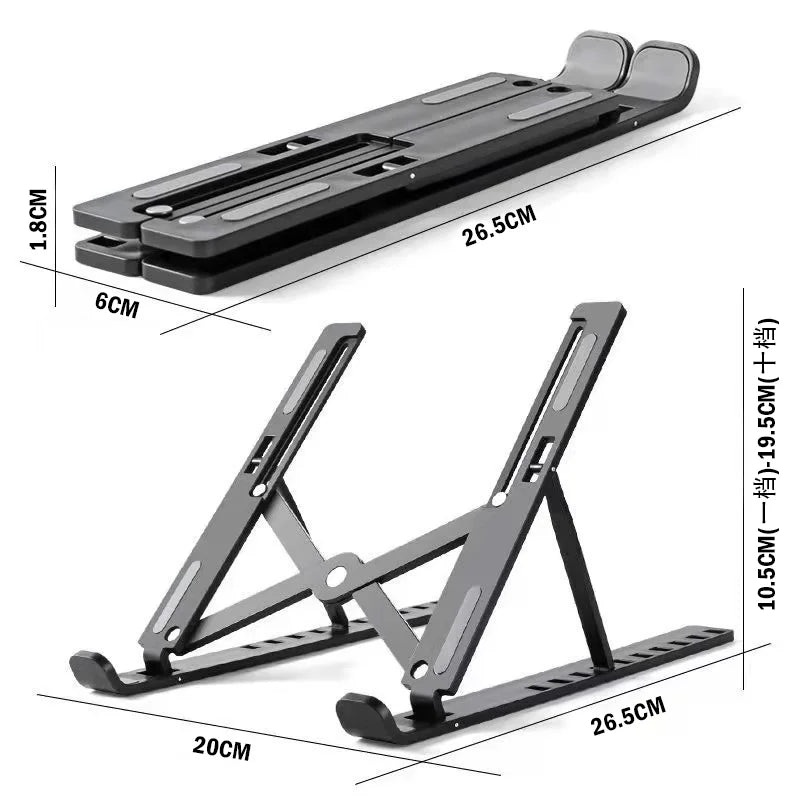Suporte Ergonômico para Notebook Premium – Alumínio Ultra Resistente e Dobrável