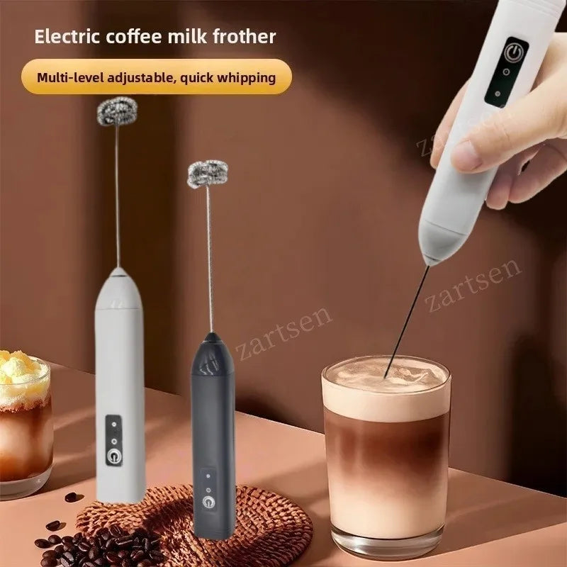 Mini Mixer Misturador de Bebidas Elétrico Inox NeoSmart – Batedor de Espuma Recarregável USB