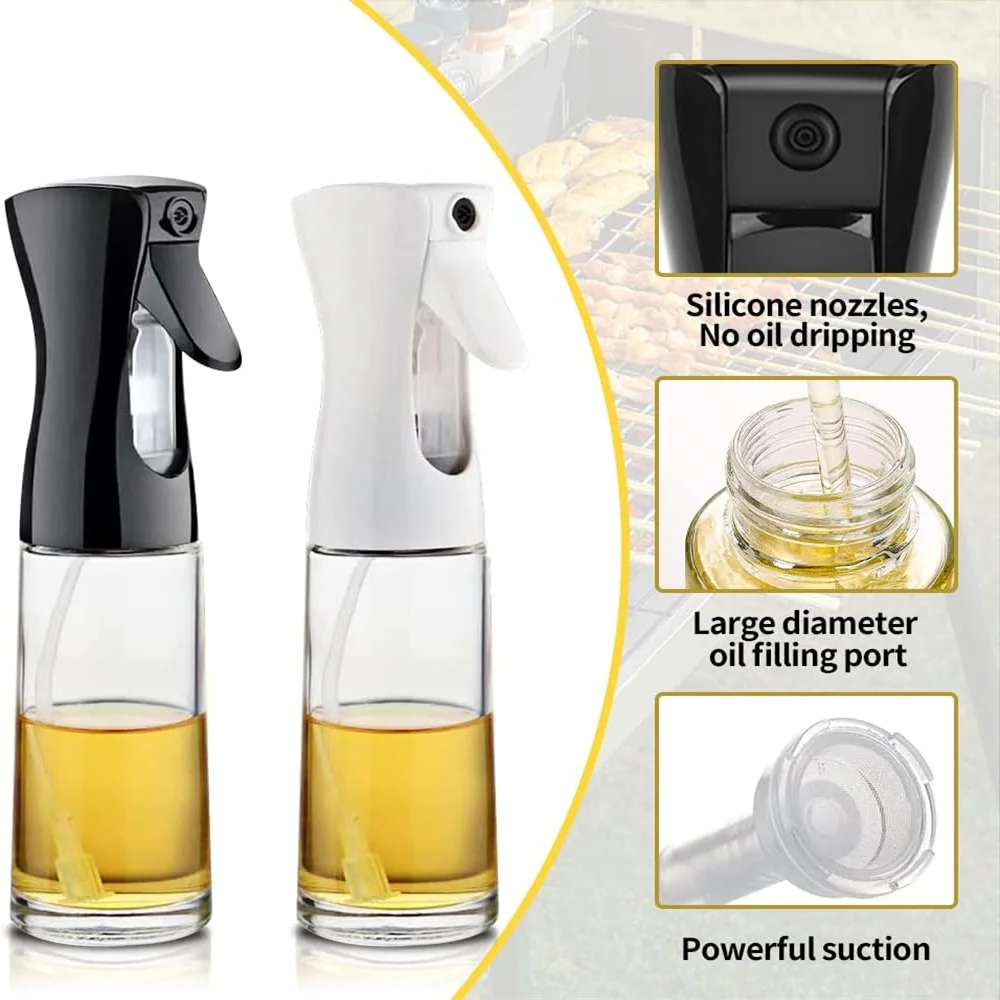 Spray Borrifador de Azeite, Óleo e Vinagre em Vidro SprayGourmet (100ml)