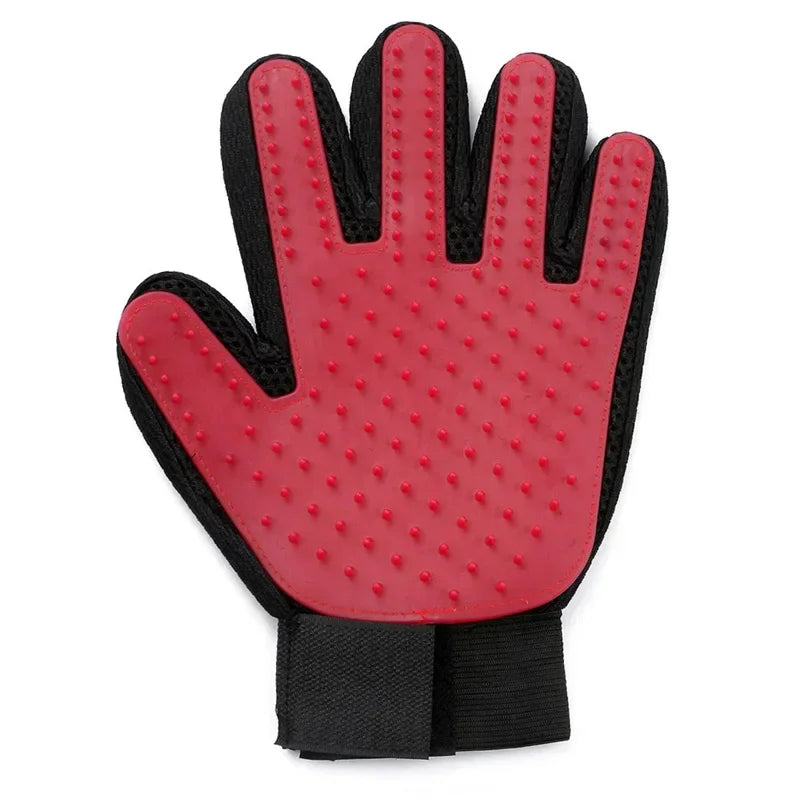 Luva de Silicone Multifuncional para Banho, Tosa e Remoção de Pelos Pet (Grooming & Bath Glove)
