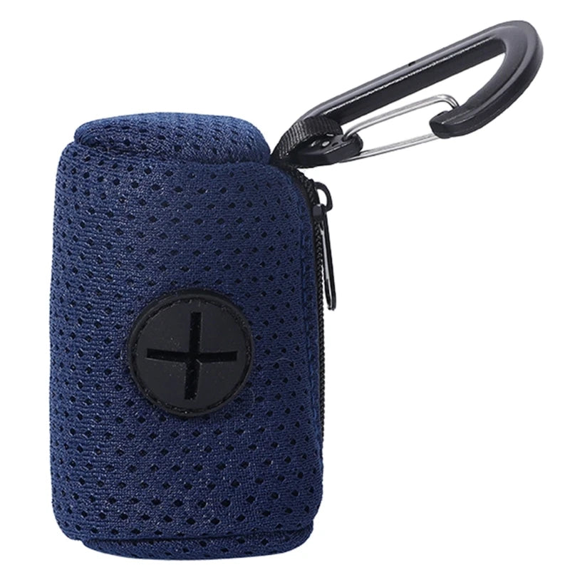 Porta-Sacos Higiênicos com Mosquetão para Passeio Pet (Dispenser de Sacos de Lixo)