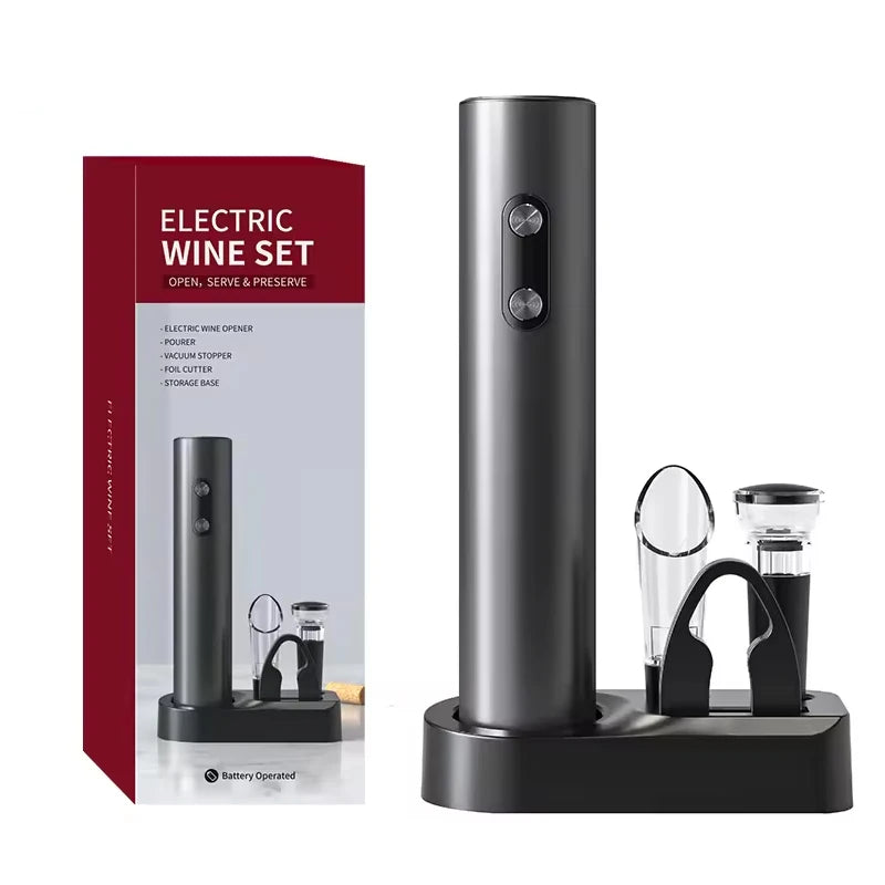 Abridor de Vinho Tinto Elétrico Automático Multifunção