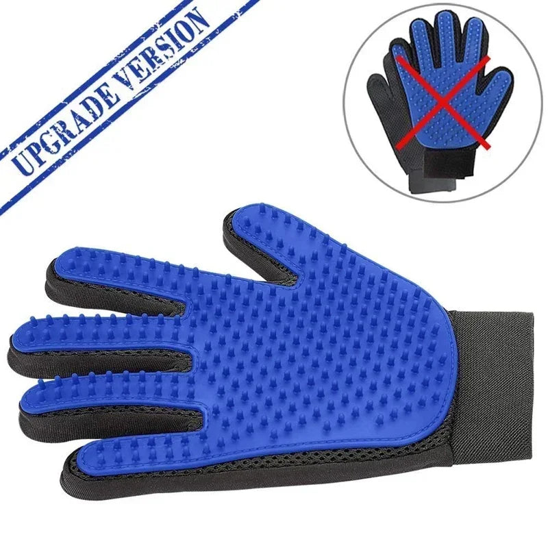 Luva de Silicone Multifuncional para Banho, Tosa e Remoção de Pelos Pet (Grooming & Bath Glove)