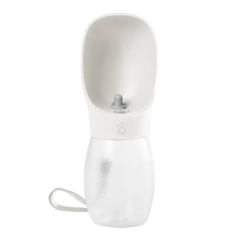Garrafa de Água Portátil 2 em 1 com Bebedouro Acoplado para Passeios Pet (300ml)
