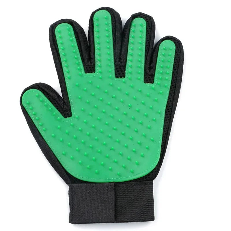 Luva de Silicone Multifuncional para Banho, Tosa e Remoção de Pelos Pet (Grooming & Bath Glove)