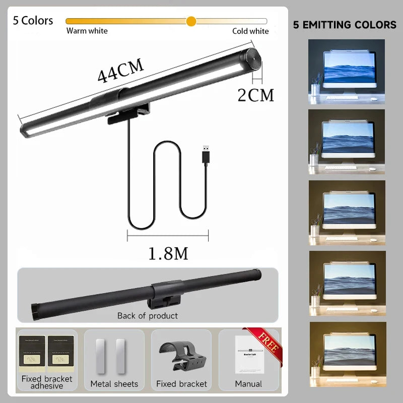Luminária LED Premium para Monitor NeoSmart - Iluminação Game & Home Office RGB