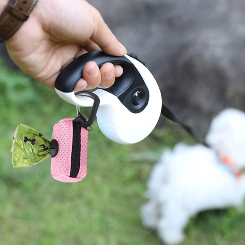Porta-Sacos Higiênicos com Mosquetão para Passeio Pet (Dispenser de Sacos de Lixo)