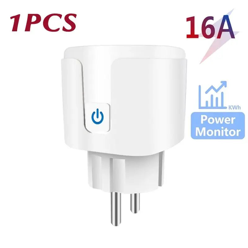 Tomada Inteligente Wi-Fi Smart Plug 16A – Compatível com Alexa e Google Home