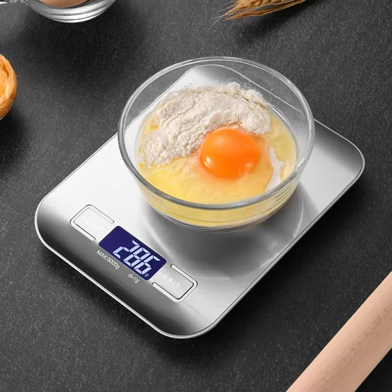 Balança Digital de Precisão Para Cozinha (1g a 5Kg) - Alta Sensibilidade