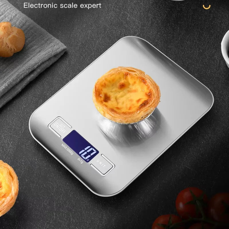 Balança Digital de Precisão Para Cozinha (1g a 5Kg) - Alta Sensibilidade