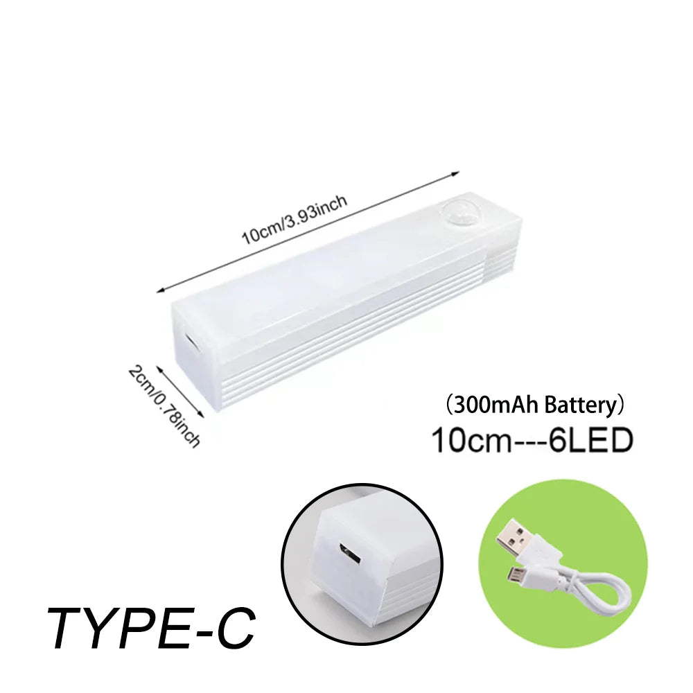 Luz Inteligente NeoSmart-Barra LED Recarregável com Sensor de Movimento.