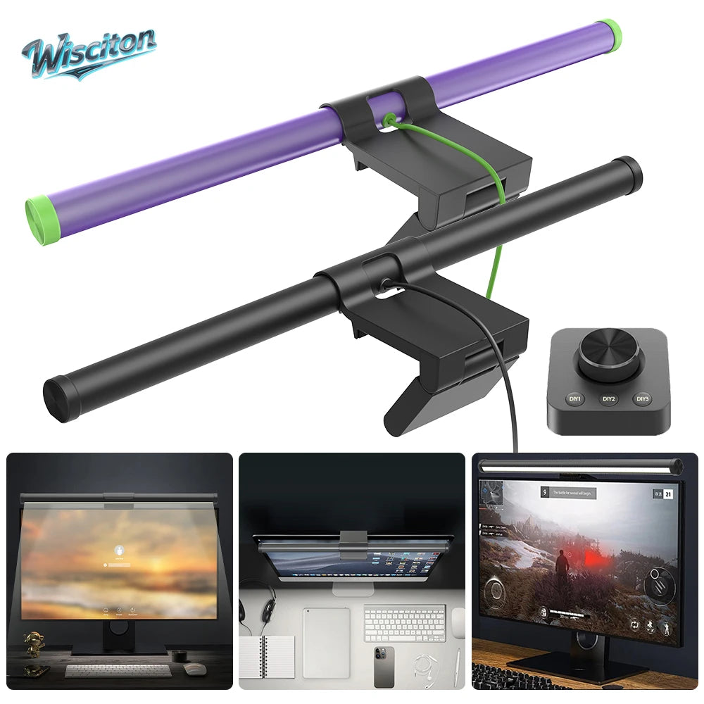 Luminária LED Premium para Monitor NeoSmart - Iluminação Game & Home Office RGB