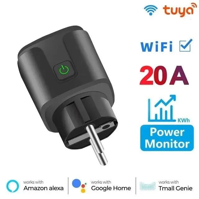 Tomada Inteligente Wi-Fi Smart Plug 16A – Compatível com Alexa e Google Home