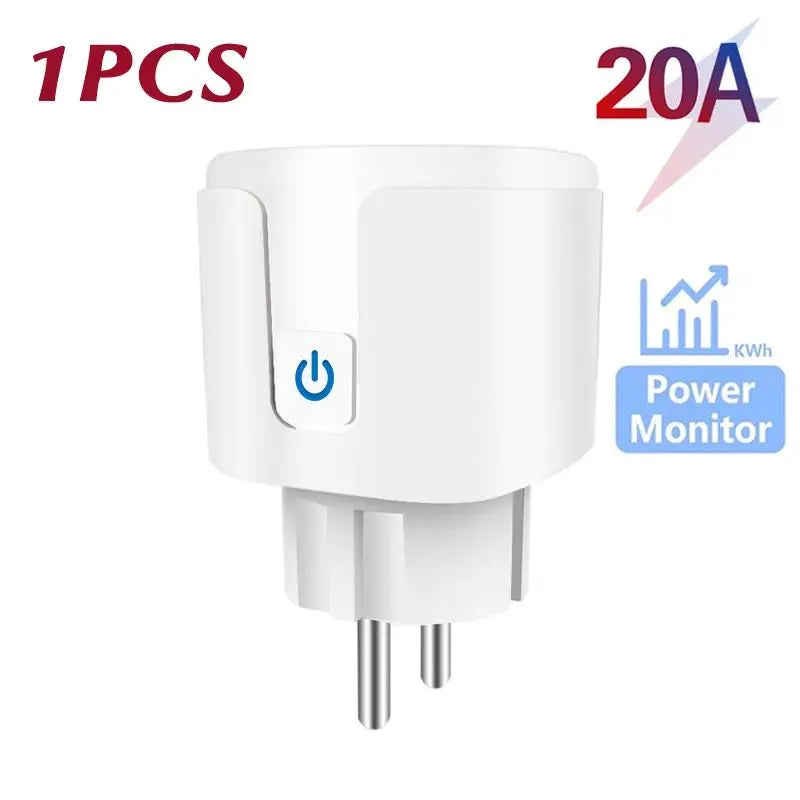 Tomada Inteligente Wi-Fi Smart Plug 16A – Compatível com Alexa e Google Home