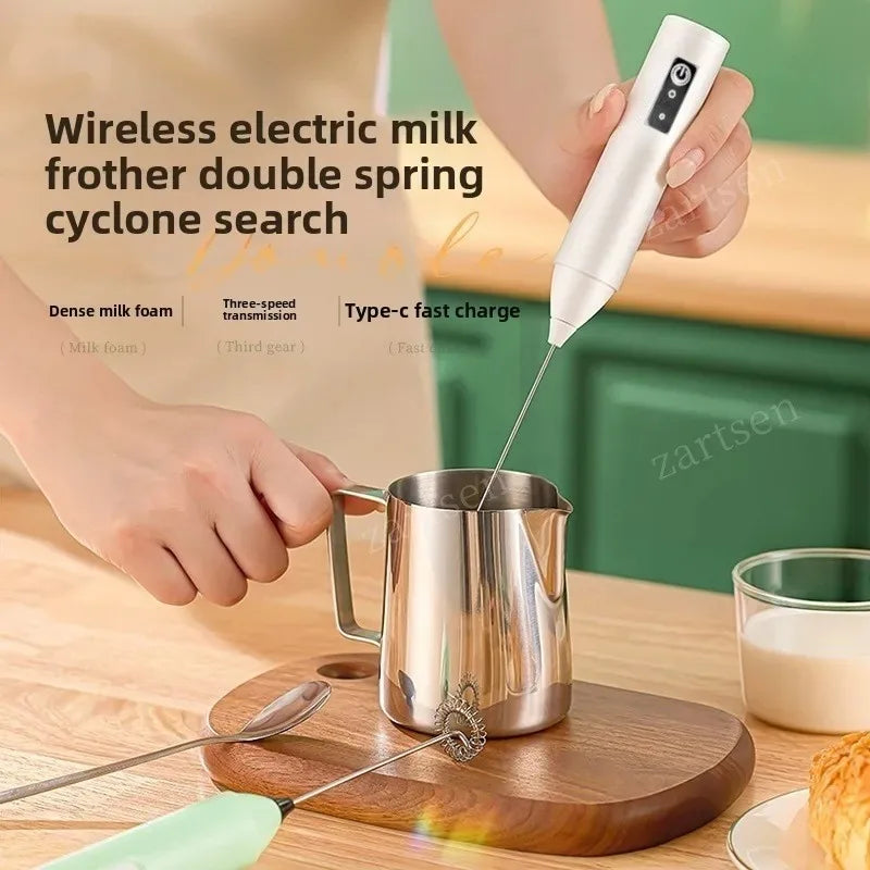 Mini Mixer Misturador de Bebidas Elétrico Inox NeoSmart – Batedor de Espuma Recarregável USB
