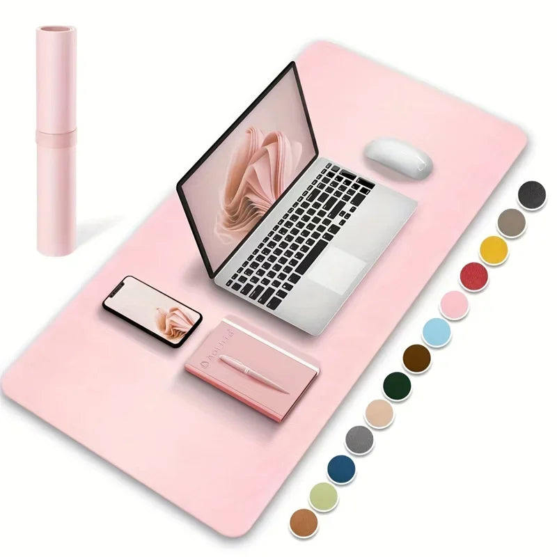 Desk Pad Premium em Couro Impermeável NeoSmart - Protetor de Mesa Elegante (60x30cm)